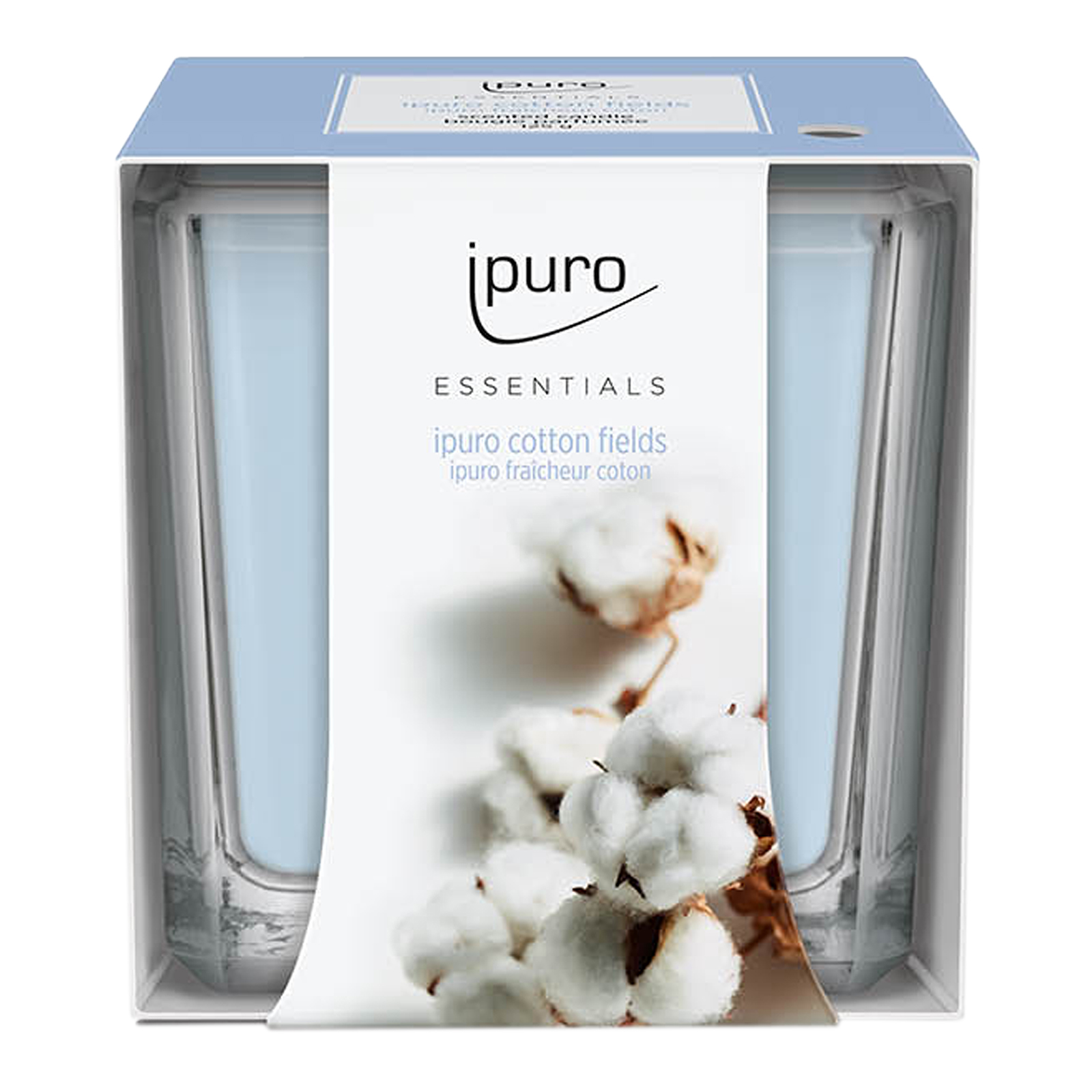 ipuro ESSENTIALS Duftkerze Cotton Fields