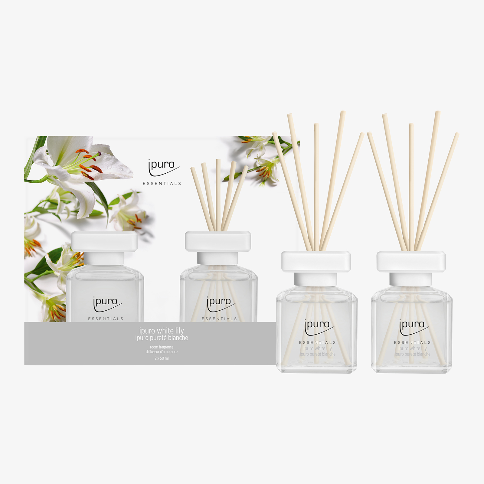 ipuro ESSENTIALS Raumduft-Set White Lily
