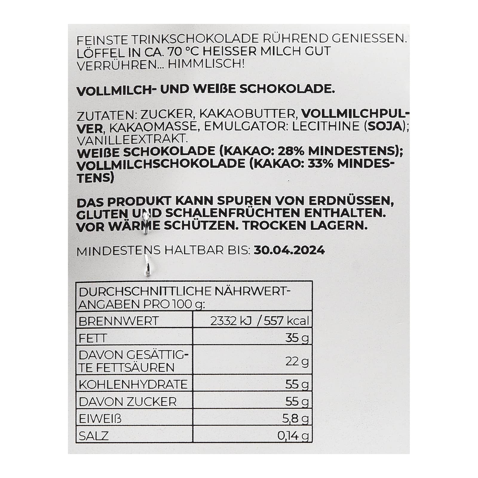 Trinkschokolade Heißer Löffel